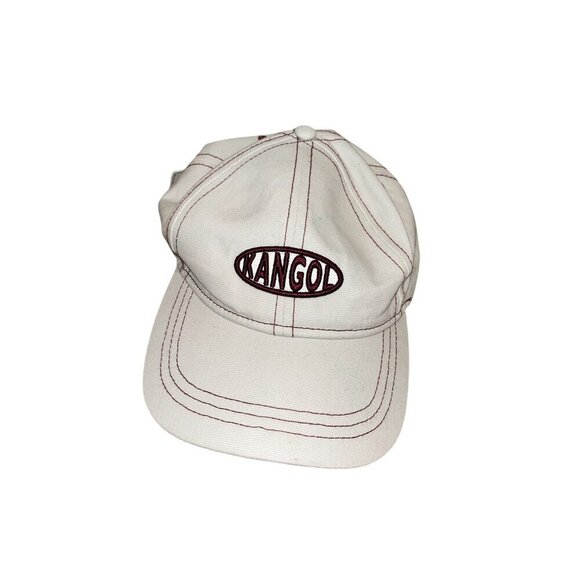 Kangol Beige Embroidered Logo Adjustable Strap Baseball Cap Unisex One Size - Picture 1 of 6